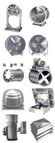 Makeup air ventilators - Engineering of through the wall exhaust fans, airflow exhaust ventilators, fume hood exhaust fans, roof / wall supply blowers, paint booth ventilation fans, high pressure air blowers, air pressure blowers, high temperature air blowers, rotary air blowers, air fan-blowers systems, roof blowers, roots blowers, oven / dryer exhaust ventilators, heavy-duty ventilation fans, spray booth exhaust fans, New York blowers, Dayton fans, Chicago blowers, American Coolair ventilators, ACME ventilators, Twin City fans, Aerovent fans, Cincinnati blowers / Canada Blower