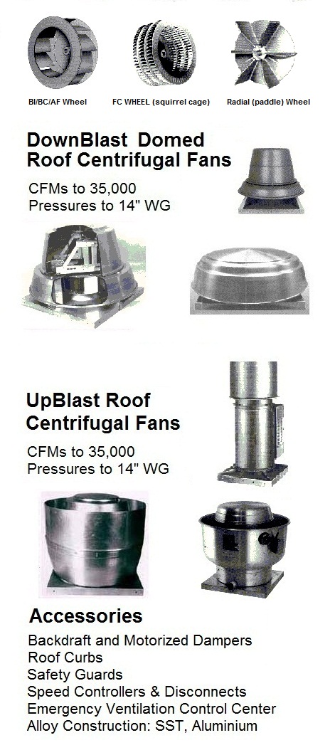 Ventilators and fans - Canada Blower Centrifugal roof fans - Designers of Canada Blower heat exchangers, stainless steel pressure blowers, induscr draft ventilators, force draft ventilators, leader ventilators, high pressure centrifugal blowers, high CFM axial fans, high air flow ventilators, dust collecting fans, radial pressure blowers, vacuum blowers & fans, stainless steel ventilation fans, air handling fans, airhandling blowers, FRP pressure blowers, SST pressure fans, oven & dryer circulation fans, drying blowers https://plus.google.com/+AmericanblowerNet